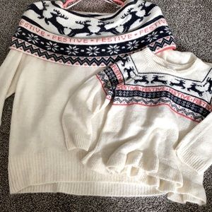 Mommy & Me festive sweaters